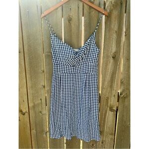 black & white checkered dress